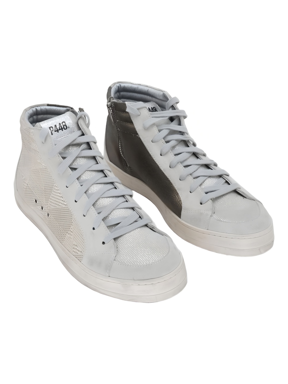 P448 Womens Prisma High Top Skate Sneakers Gray Size 11.5-12M